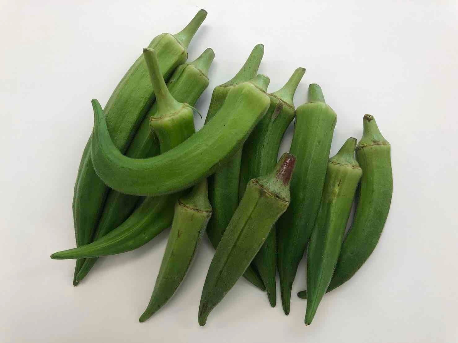 ▲ふぞろいオクラ（沖縄県産）