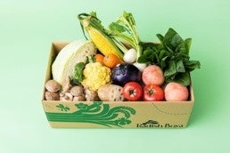 ▲「めぐる野菜箱」お届けイメージ