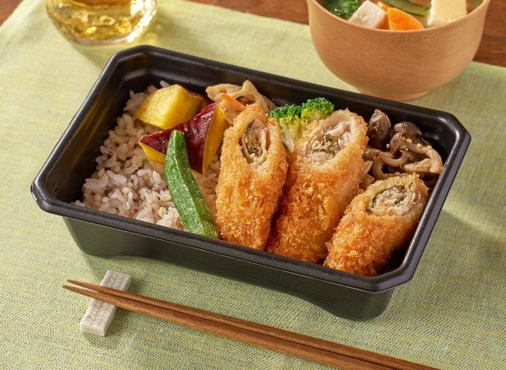 ▲大戸屋　梅しそ巻きカツ弁当