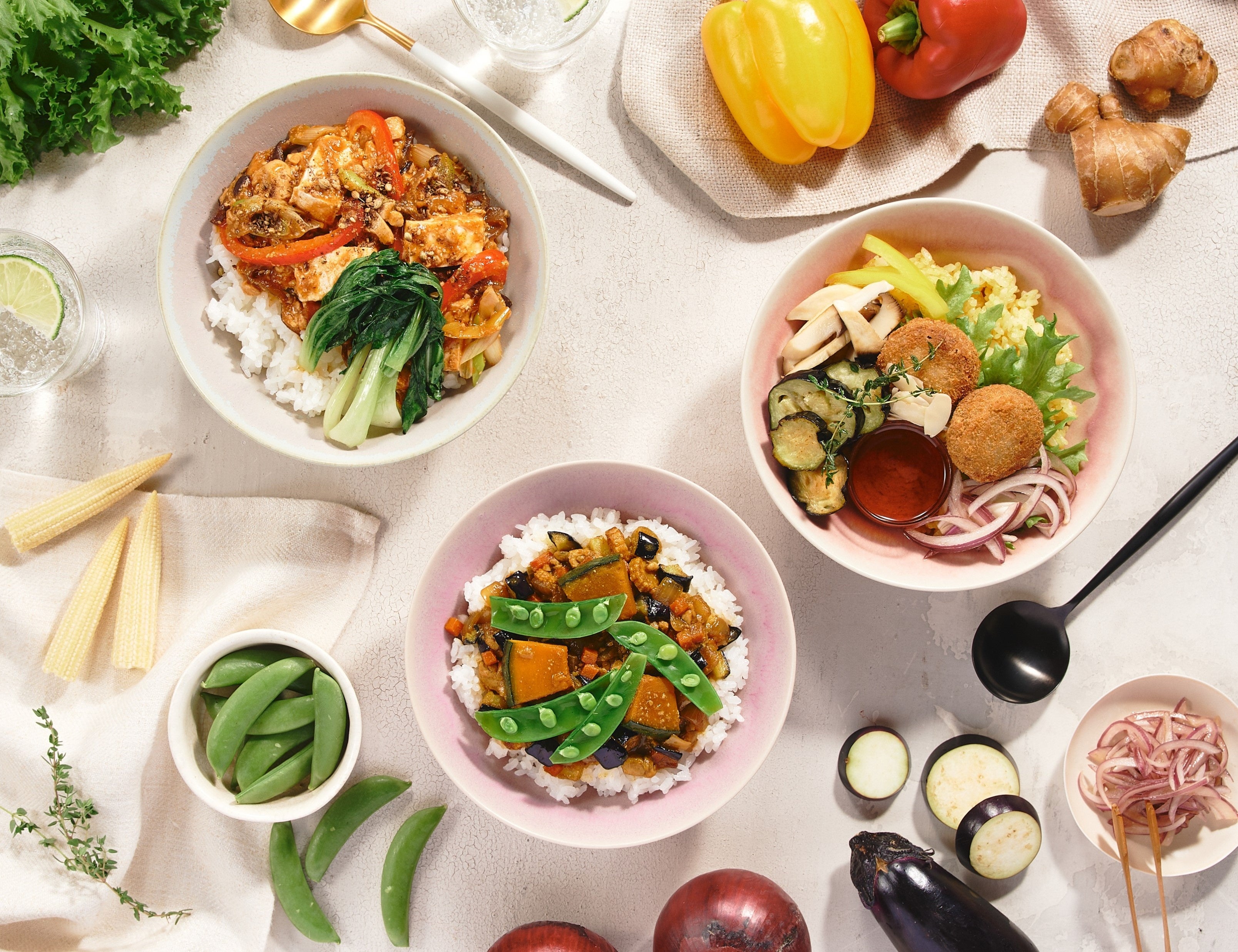 ▲「時々ヴィーガンおためしBOX」（お届けイメージ）