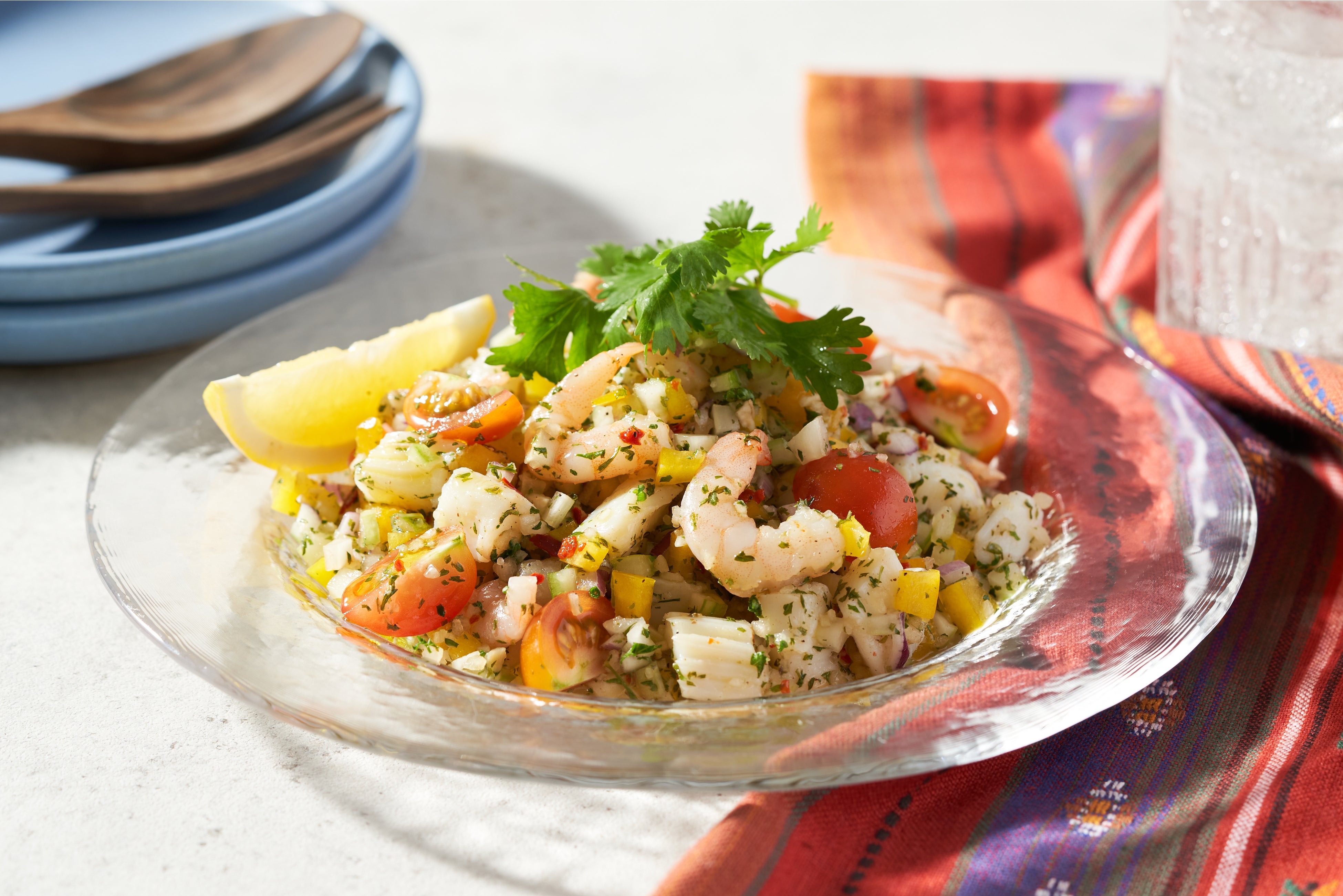 シーフードのセビーチェ（魚介マリネ）