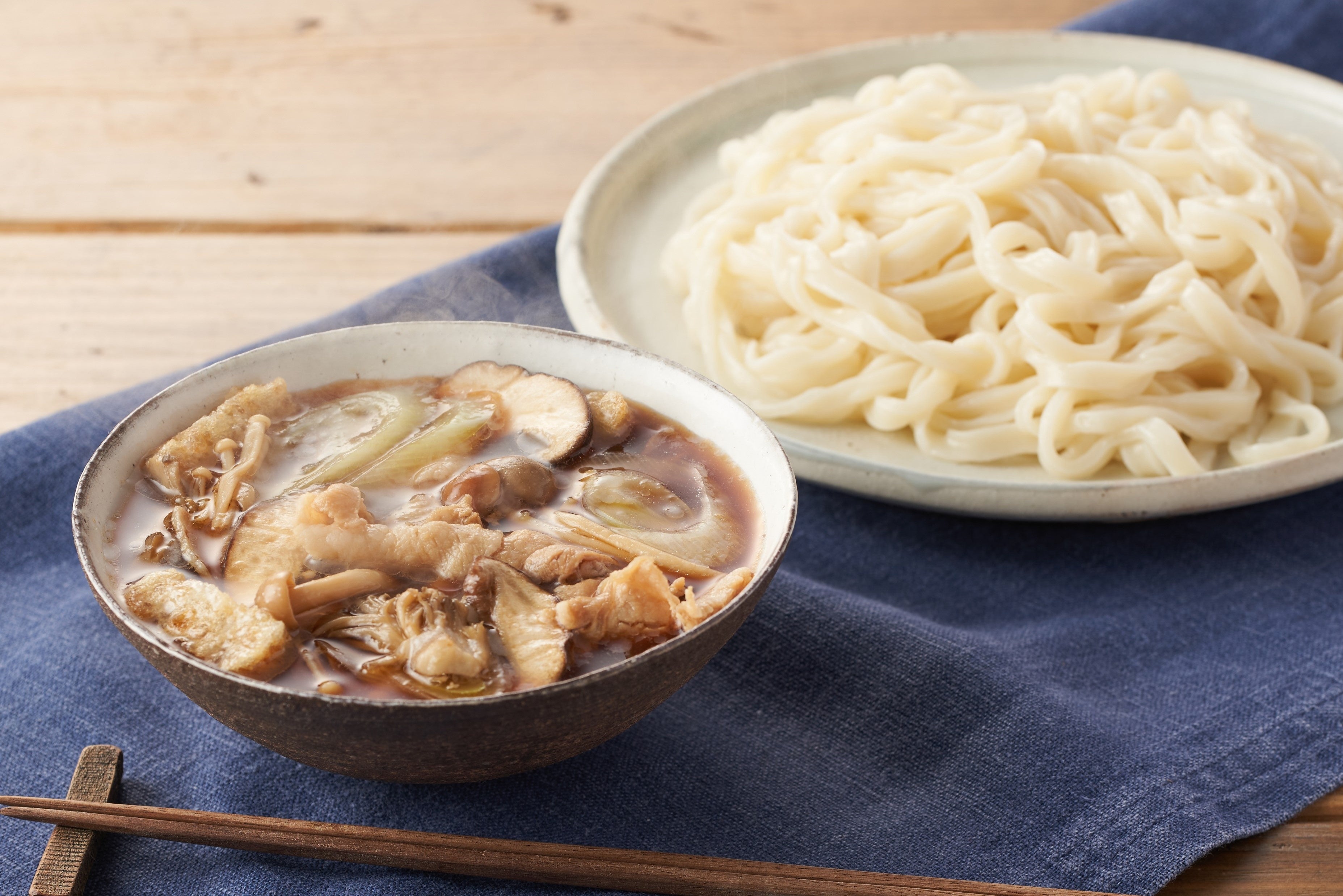 ▲麺Kit 　国産小麦100%の麺で！肉汁つけうどん