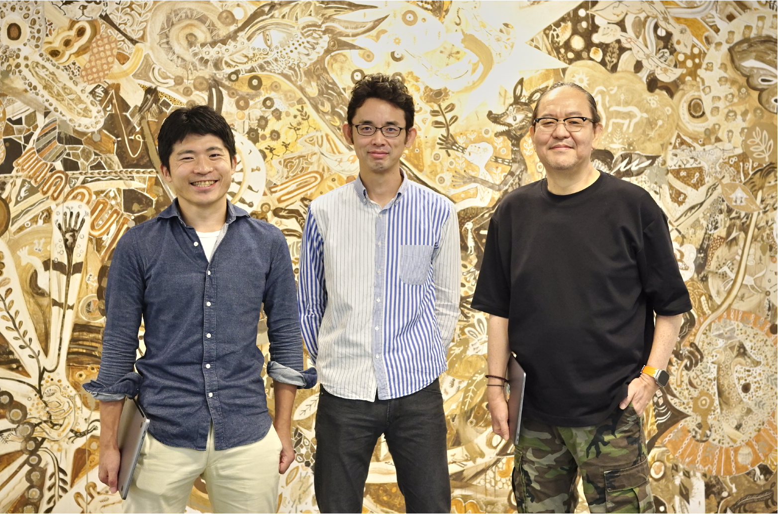 ▲DMOメンバー：左から DMO室長 中野高文、データサイエンティスト 奈良育英、オイシックス・ラ・大地　執行役員 大木聡