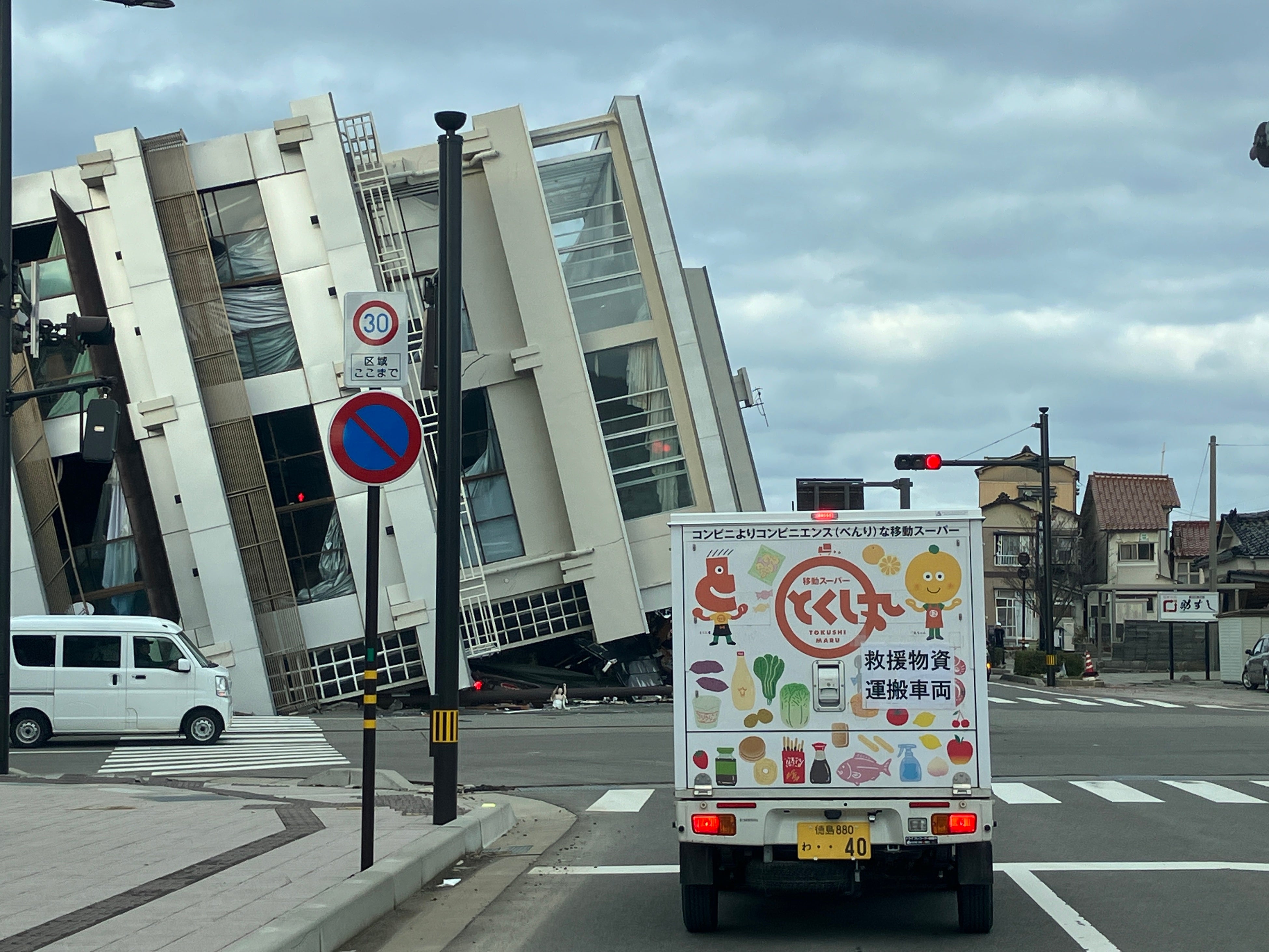 △とくし丸　走行中の様子　1月25日