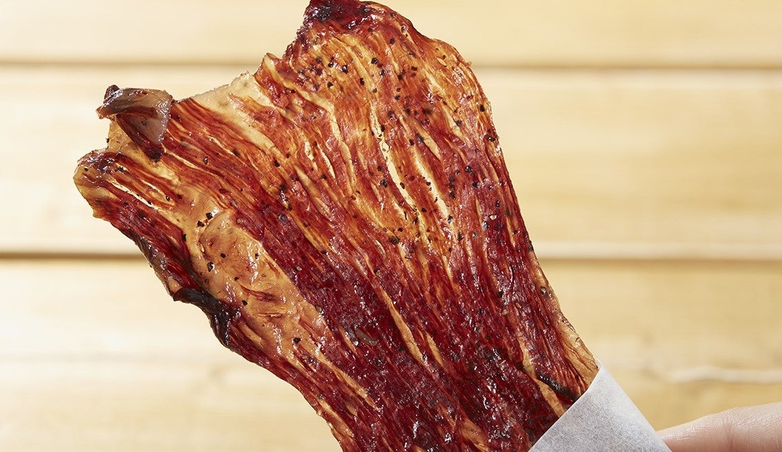 ▲ビーフジャーキーの新世界「越後之肉塊」