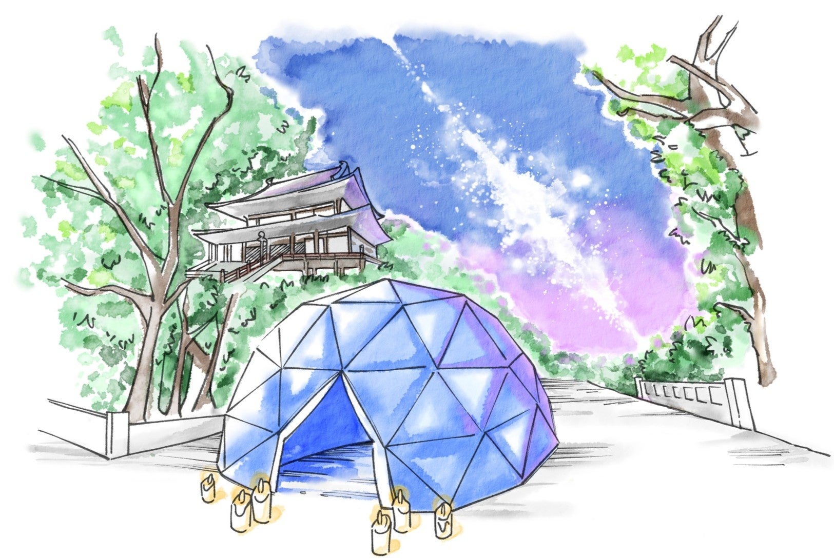 ▲星空キャンドルナイト イメージ　🄫YOLU