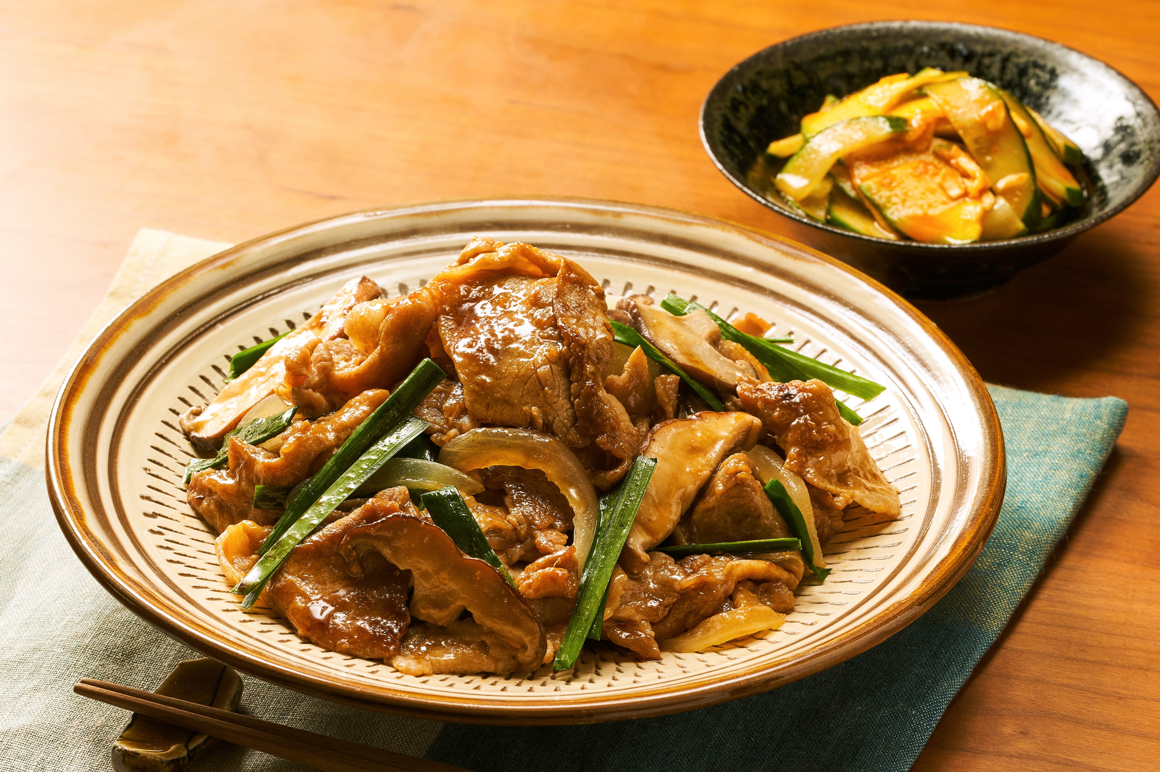 ▲Kit Oisix「豚肉とニラの手作り香味だれ炒め」