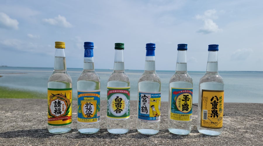 石垣島・八重山の泡盛6酒造の瓶