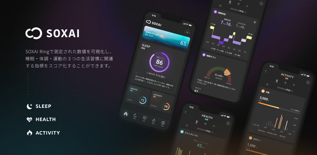 SOXAI、世界初となる健康管理&決済機能を併せ持つスマートリングの