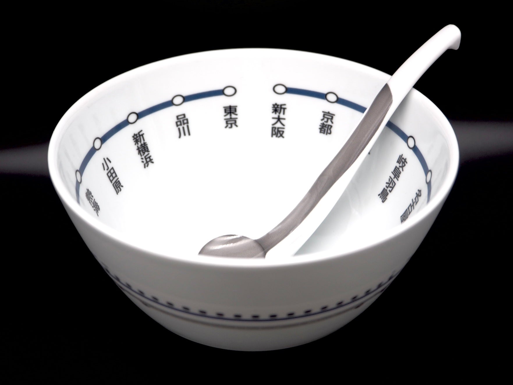 【ラーメンフォトコンテスト】N700S新幹線出発進行ラーメン鉢セット