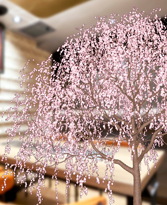 東京駅一番街　飲食店内AR