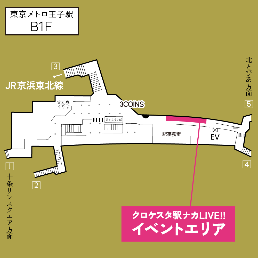 王子駅　イベントエリア