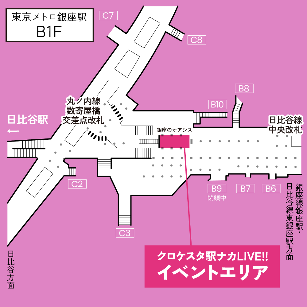 銀座駅　イベントエリア