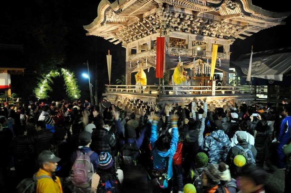高尾穂見神社の夜祭の手伝い