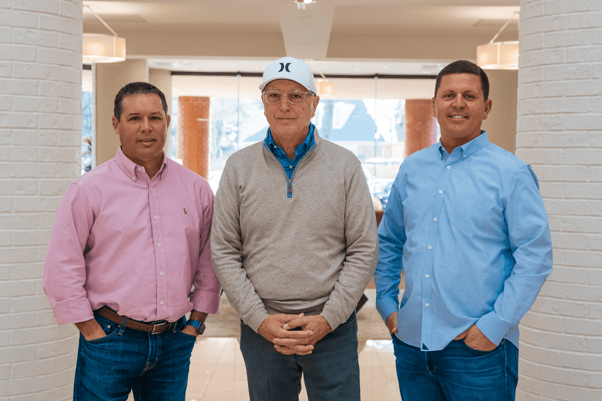 創業者ファミリー：左から Chris Clothier、Kent Sr Clothier、Brett Clothier