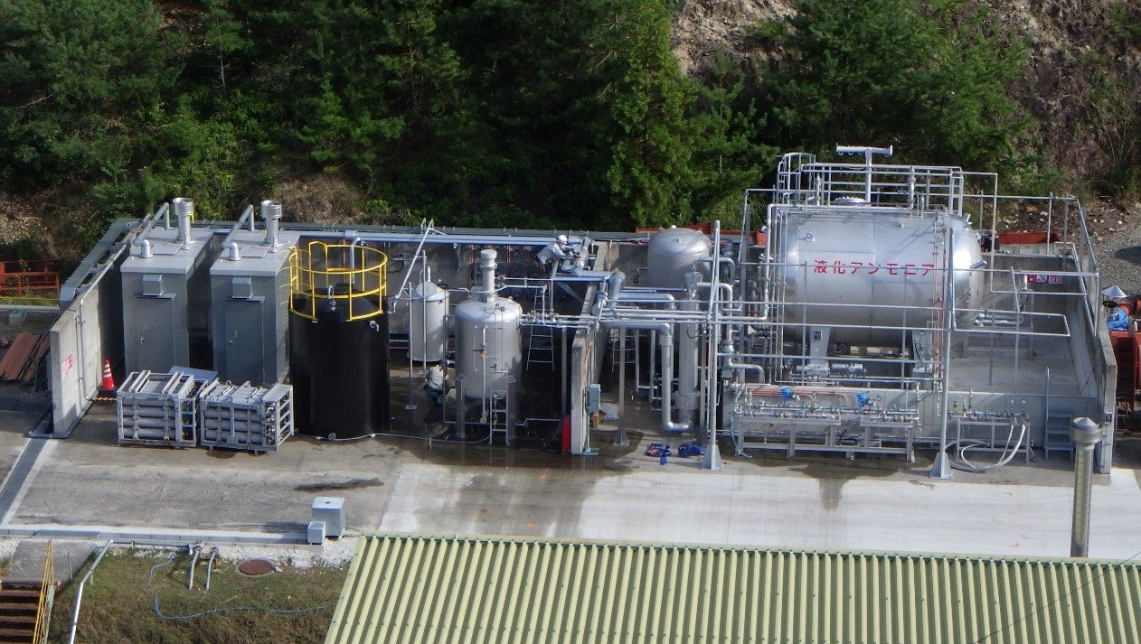 図２．大規模アンモニア供給設備