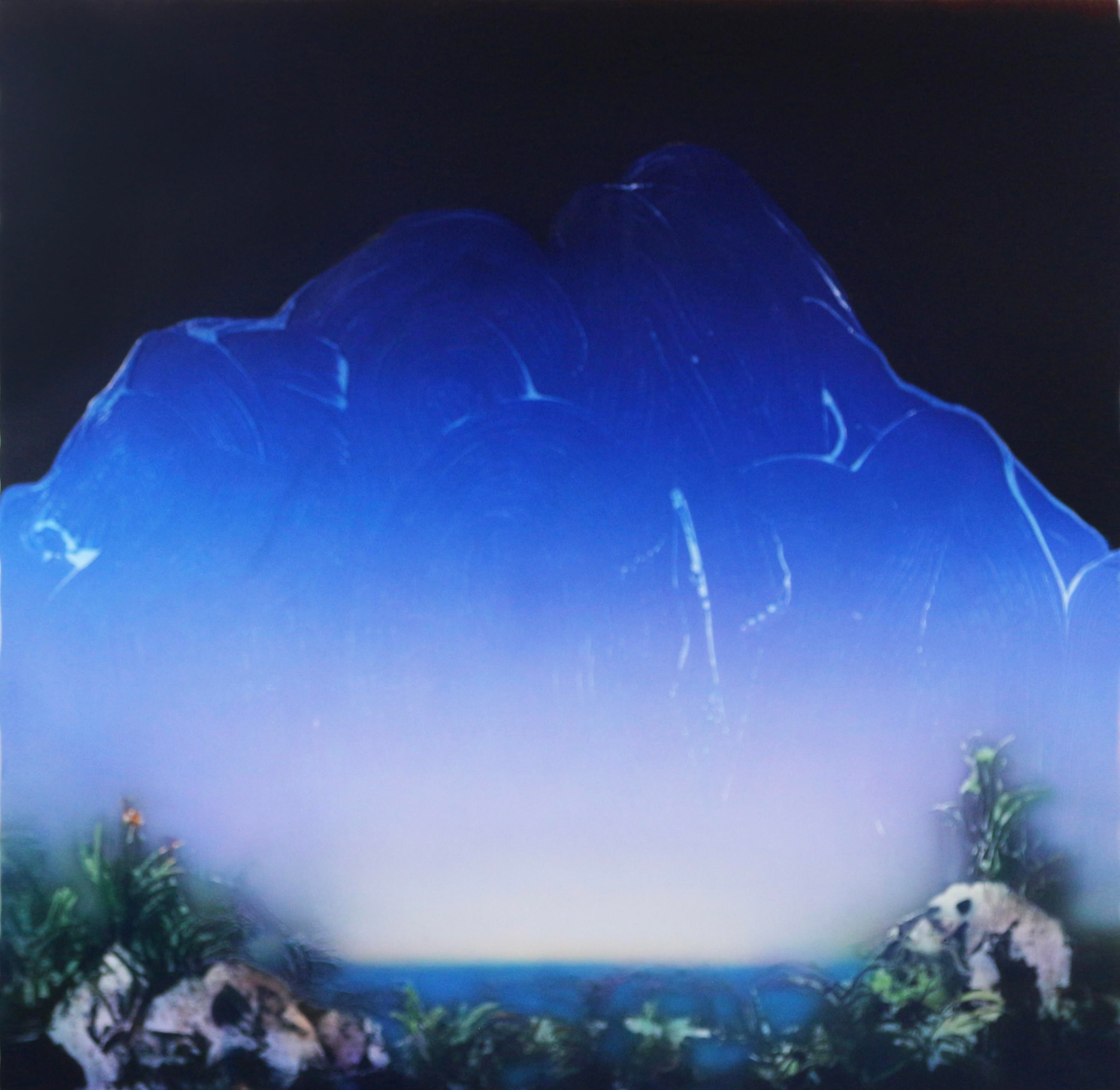 one view(No.88)　2023、パネルにアクリル絵具、ラッカー、90×90 cm