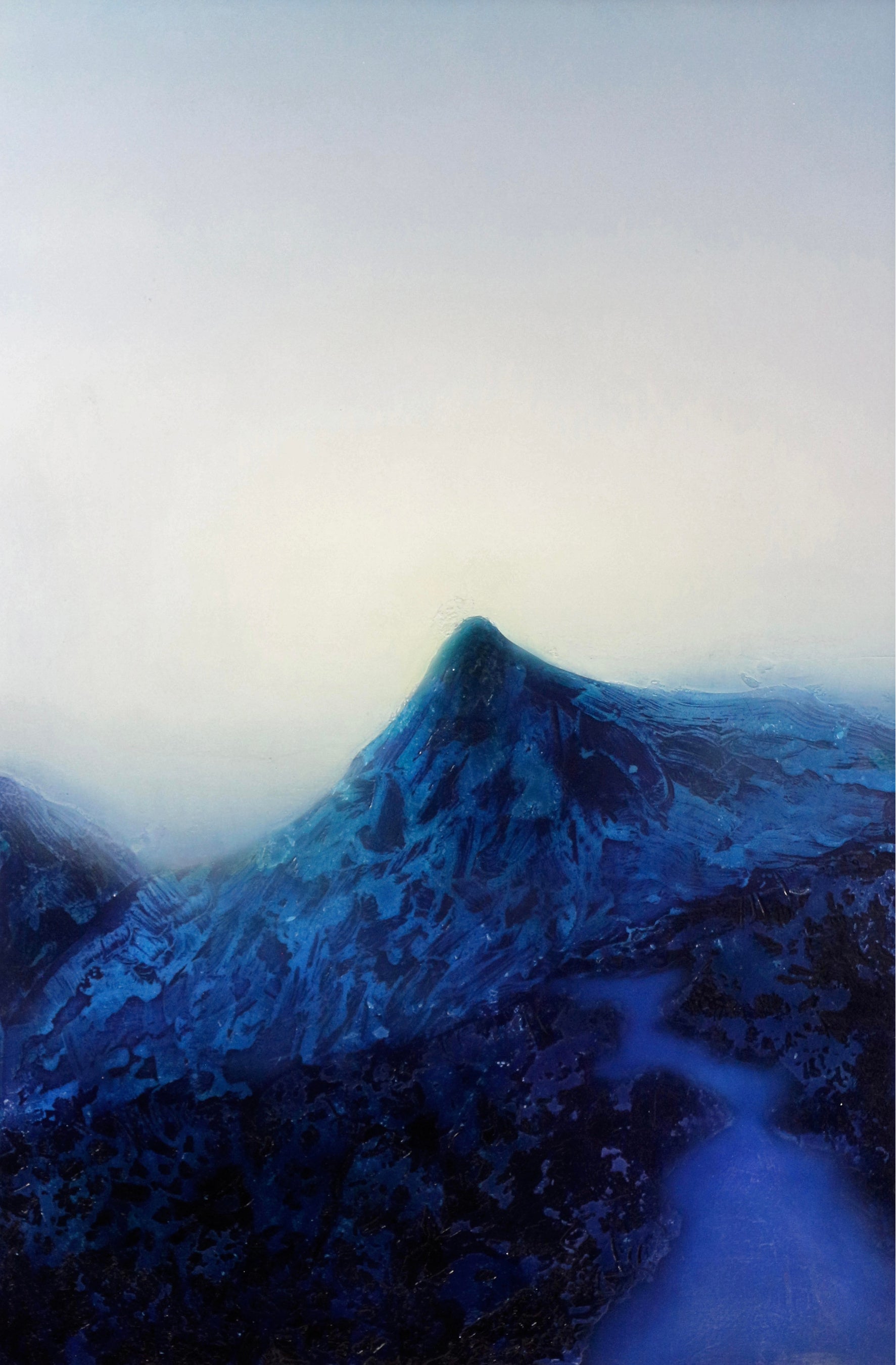 one view(No.89)　2023、パネルにアクリル絵具、ラッカー、91×60 cm