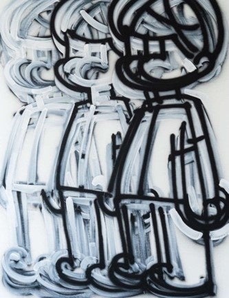 橋本ユタカ 《Study for Null Portrait of someone #079》2022／Acrylic on canvas／145.5 x 112 cm