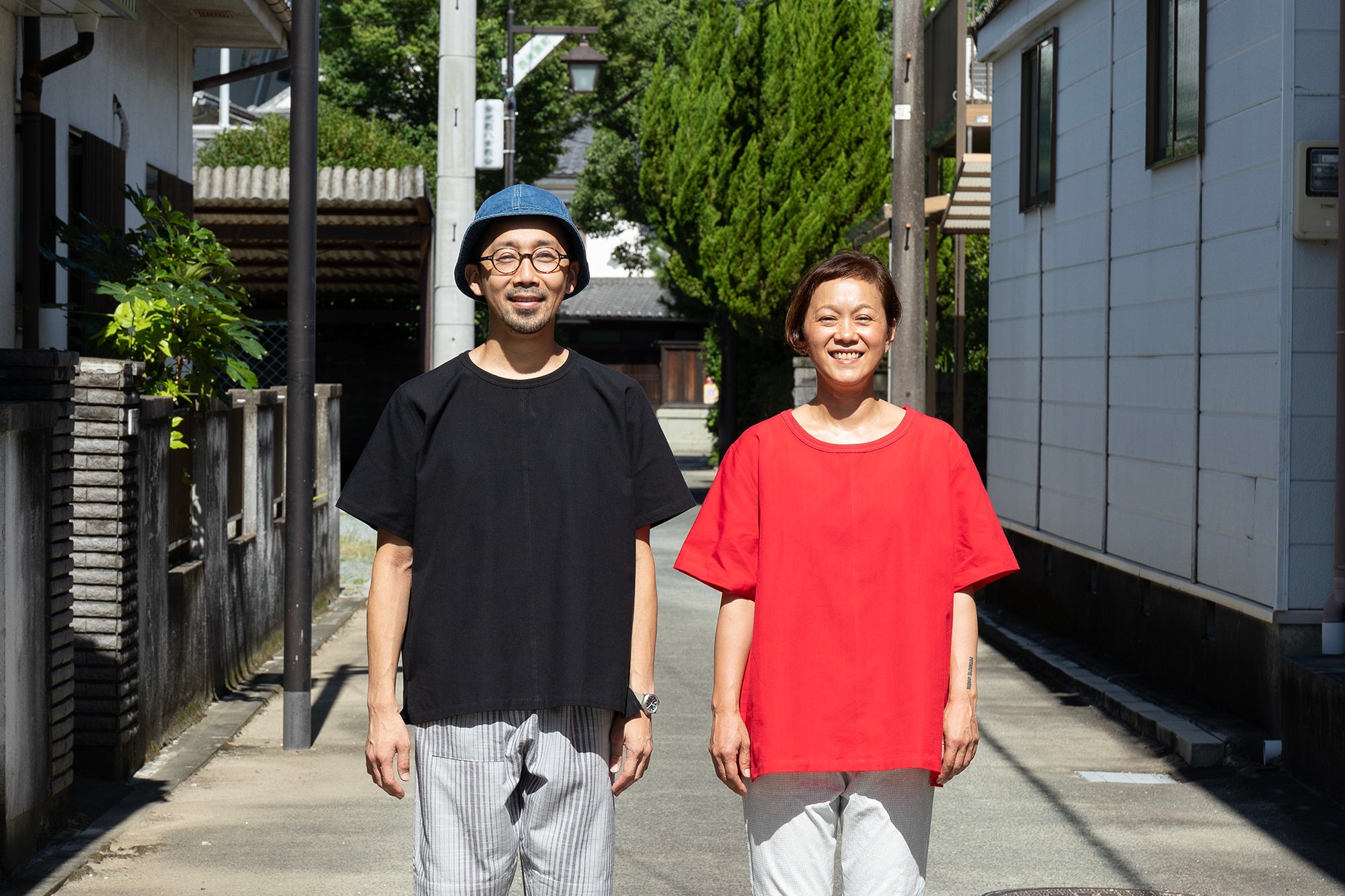 儀右衛門 久留米絣研究舎 KURUMI 綿麻 リネン アシメ デザイン