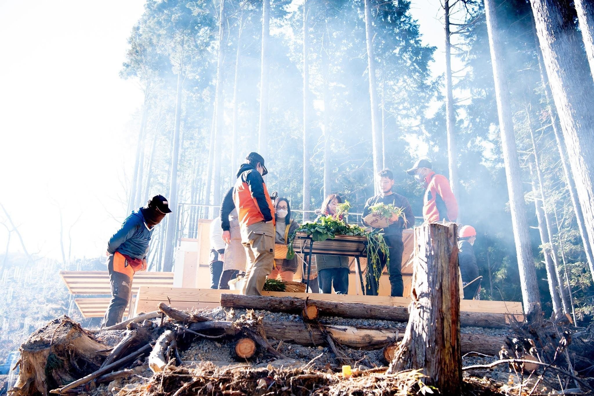 社内レクリエーションの様子（東京チェンソーズ）
