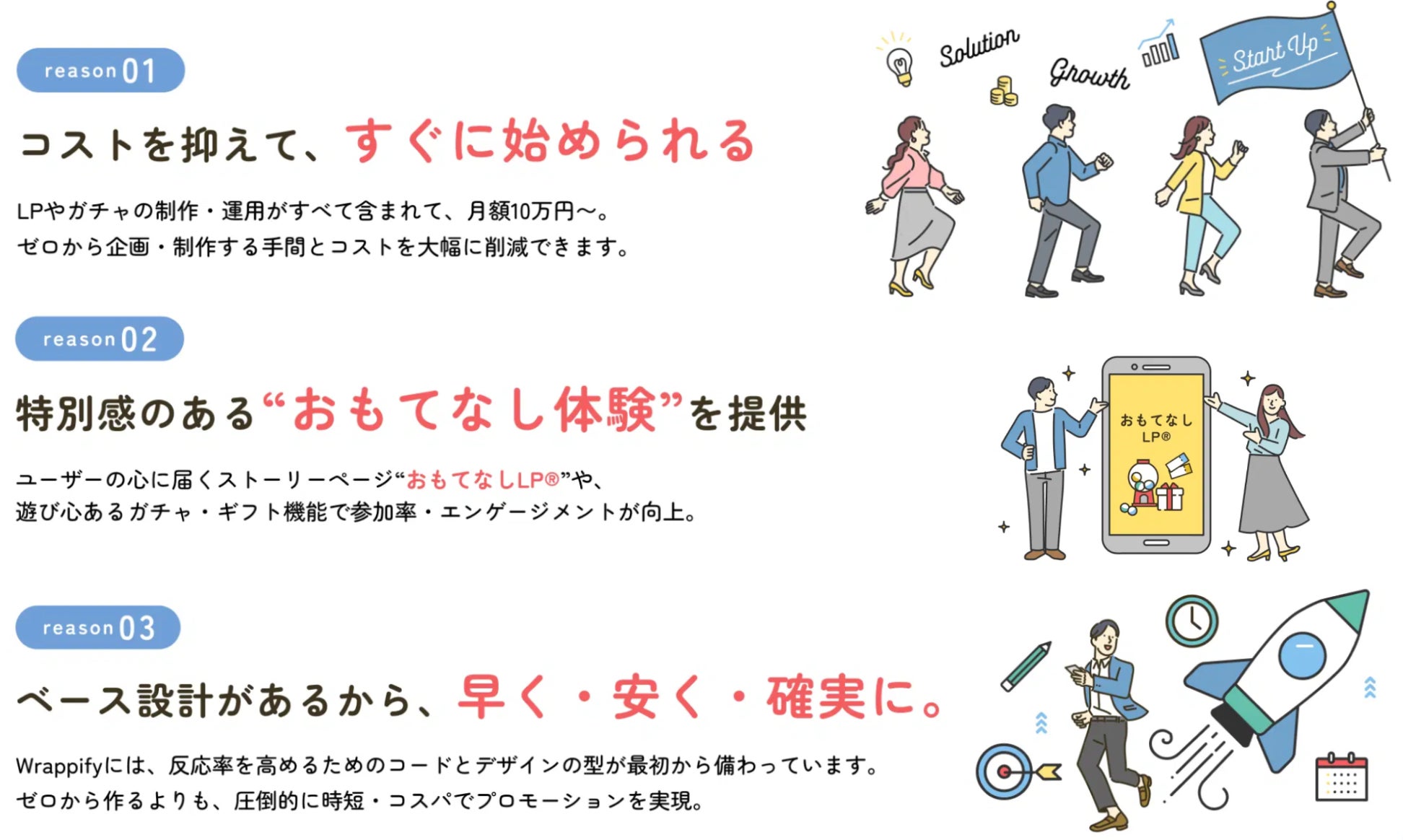 3つの選ばれるポイント