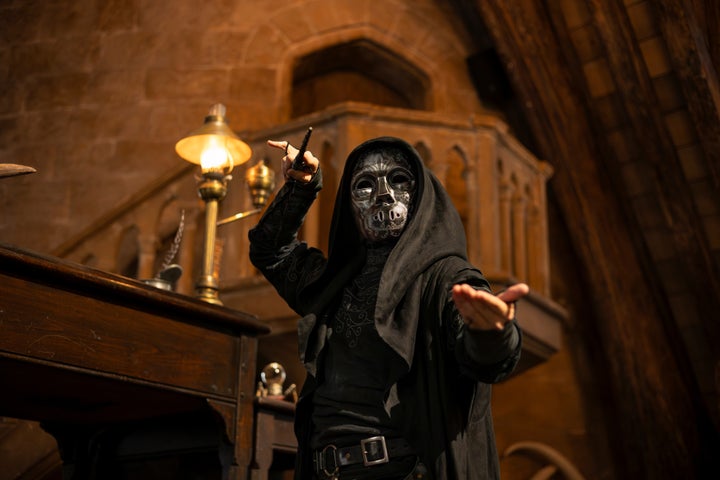 A Death Eater in costume from the Studio Tour Tokyo event announcement