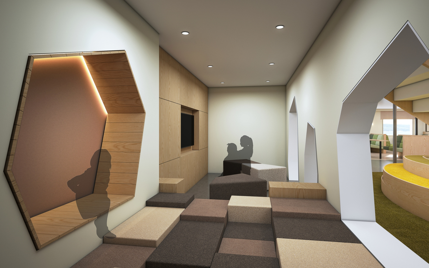 2F中央－キッズスペース「石の遊び場」