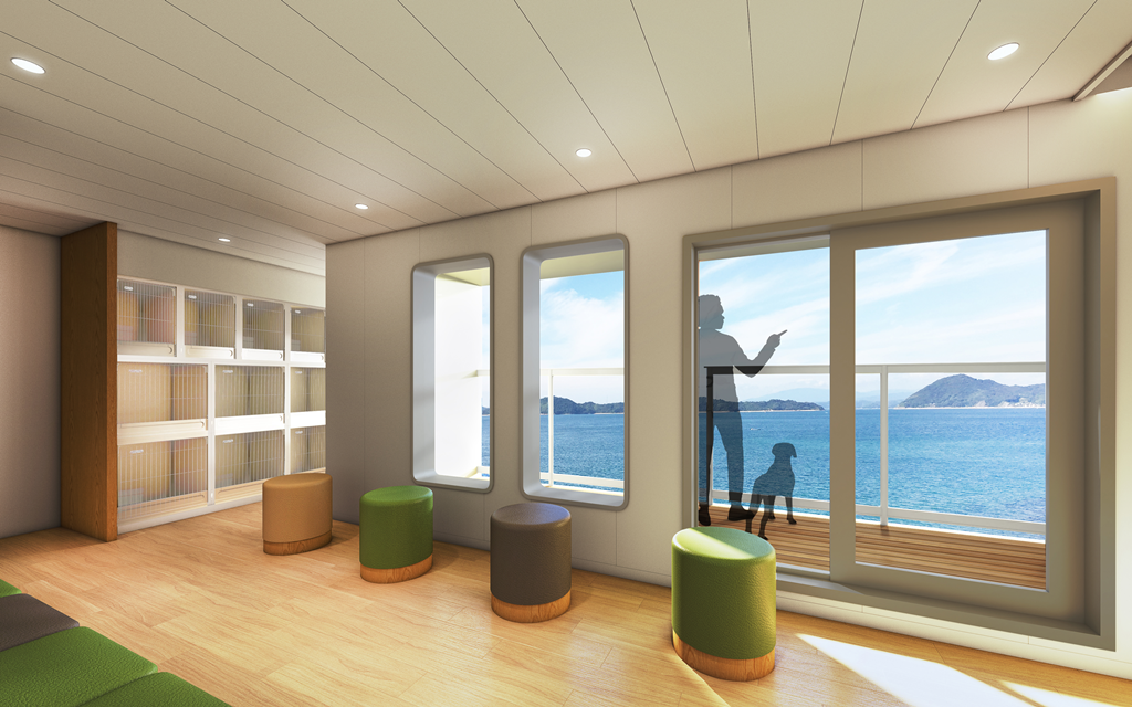 2F中央右－もふもふラウンジ（ペット専用エリア）