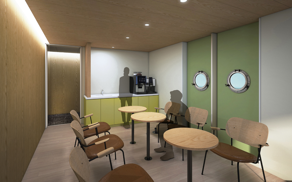 2F中央右－コーヒーラウンジンジ「あずき」（プレミア席専用エリア）