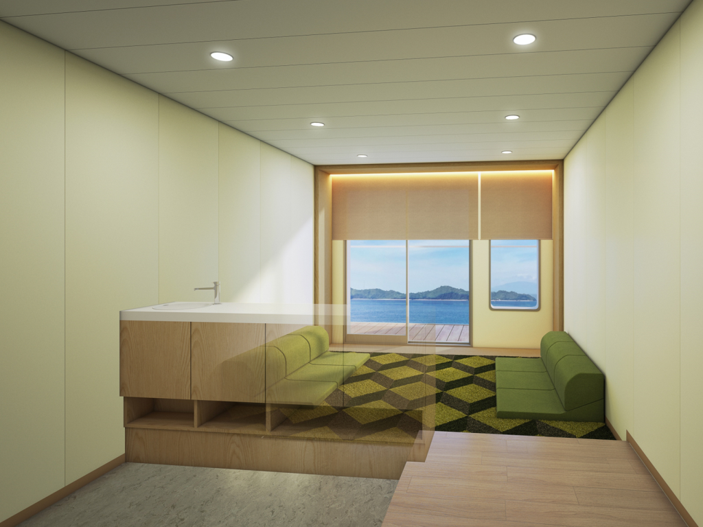 3F中央左－バルコニー個室・遠赤床暖（プレミア席）