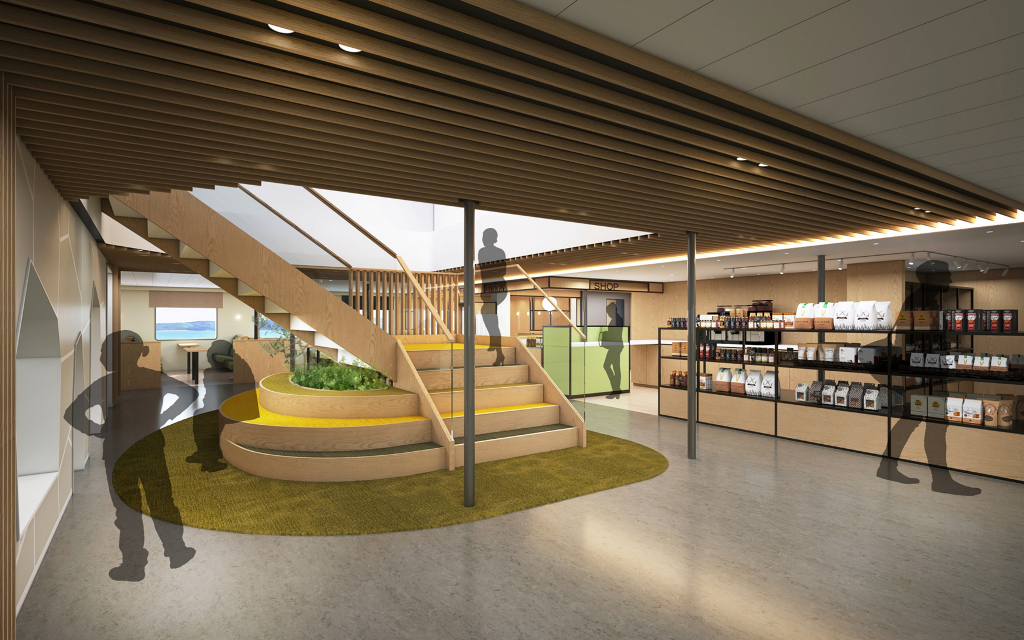 2F中央－棚田のロビー＆グルメカウンター「ふねピッピ」