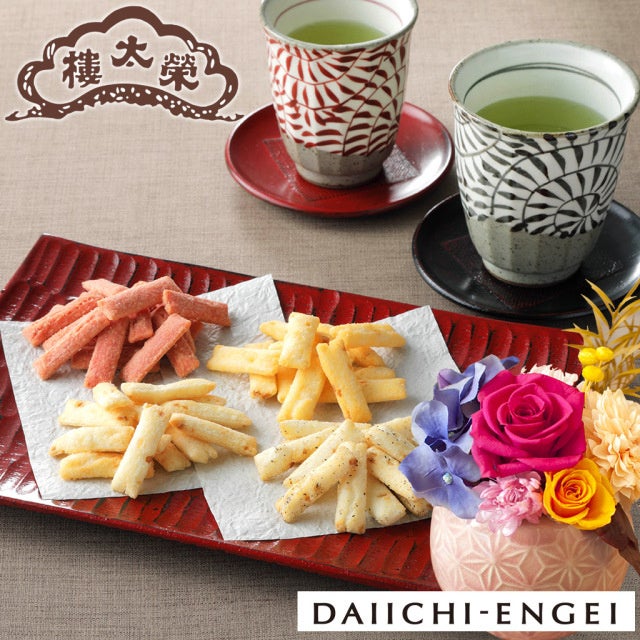 榮太樓 ピーセン詰合せとプリザーブドフラワーのギフトセット