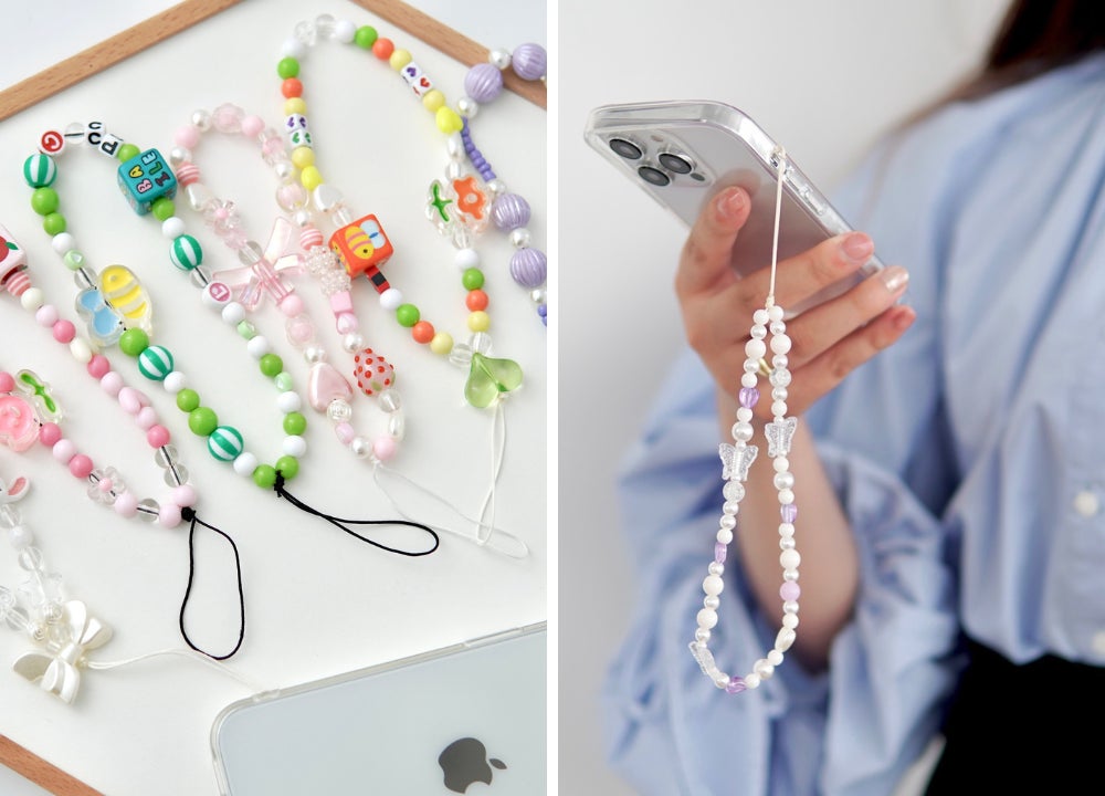 平成レトロを感じる!令和のスマホアクセサリーハンドメイド風「ビース 平成レトロを感じる!令和のスマホアクセサリーハンドメイド風「ビース