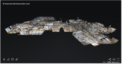建設現場を俯瞰的に見渡す立体像