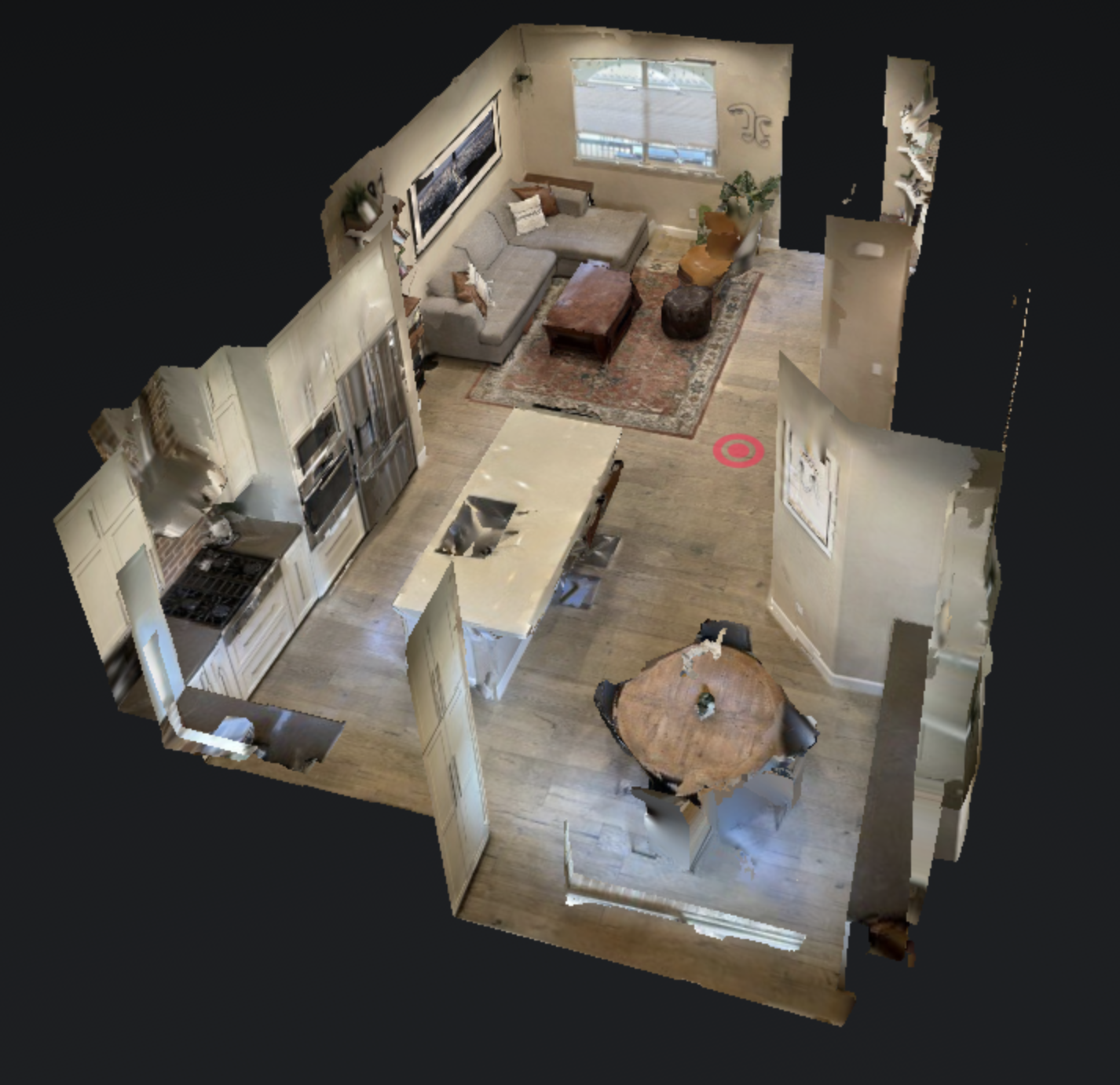 住宅を俯瞰的に見渡す立体像