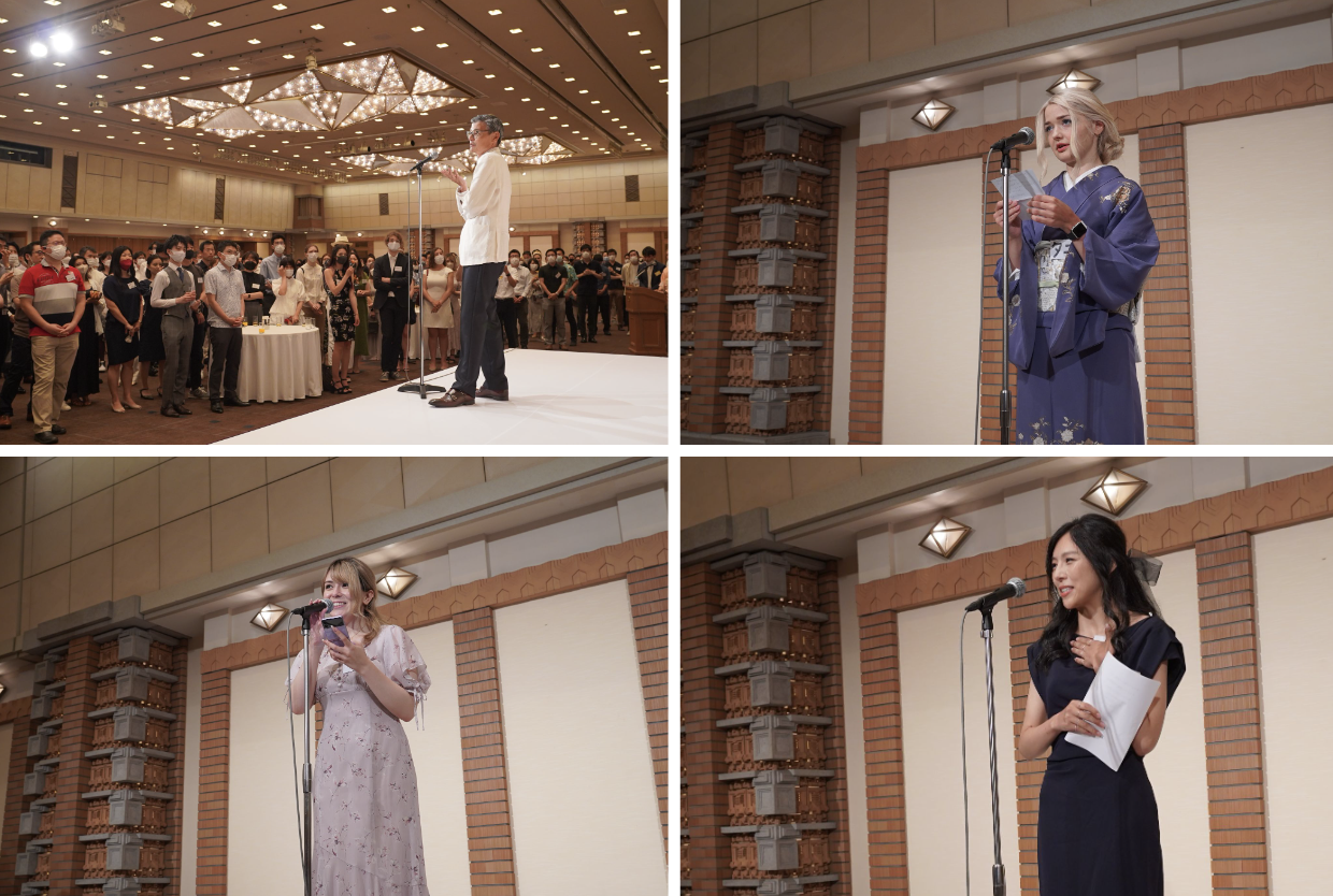 配信者代表スピーチの様子