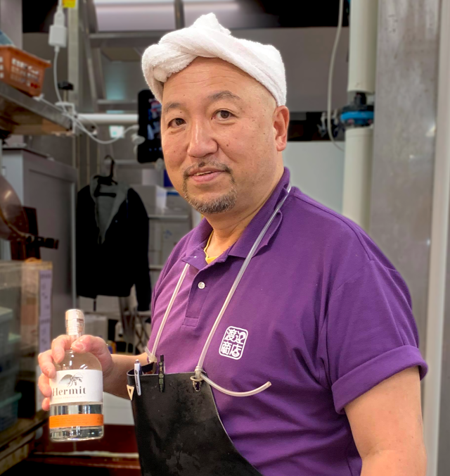 豊洲市場仲卸　渡辺商店　三代目　渡辺幸雄さん