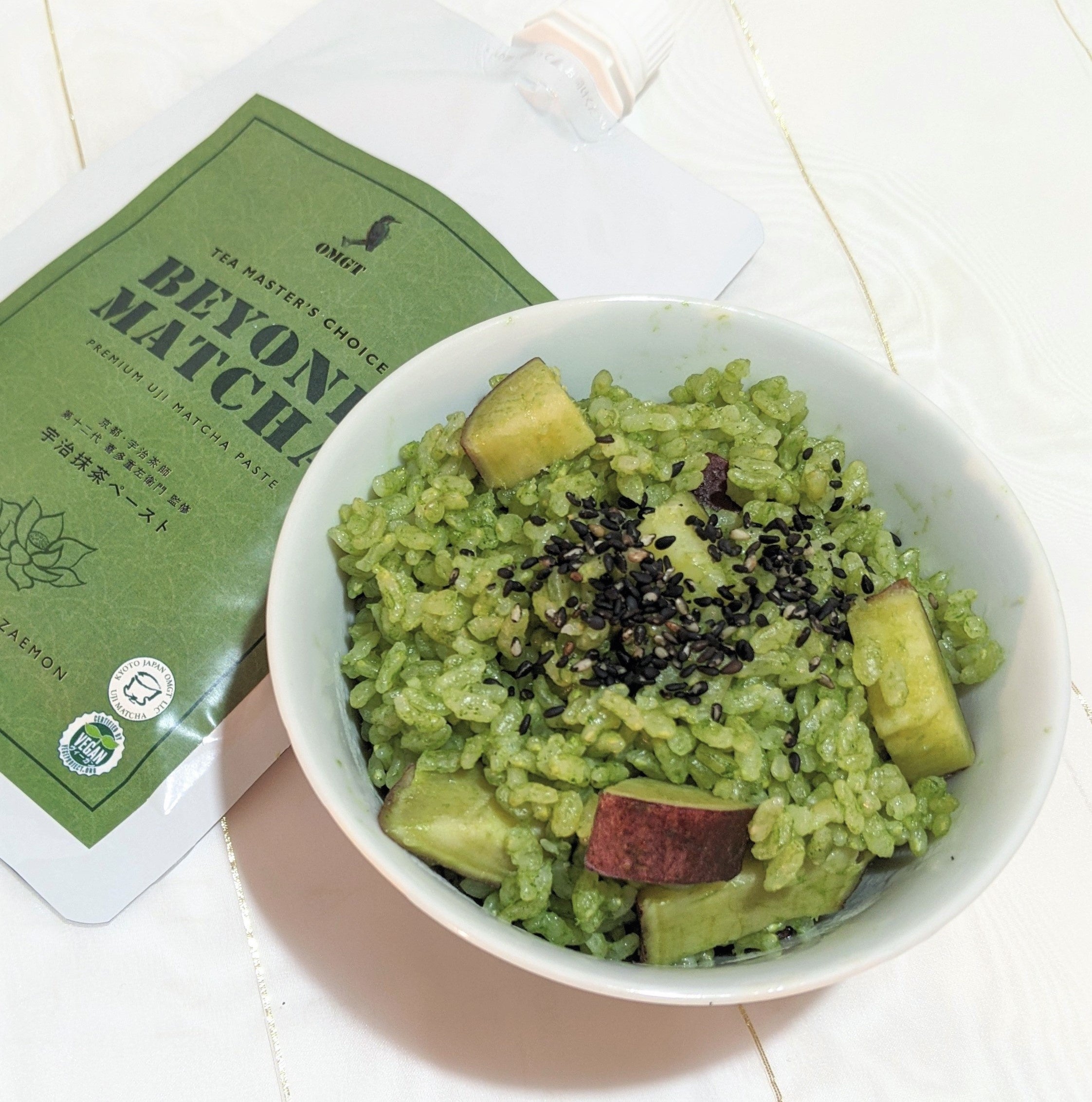 サツマイモ抹茶ご飯