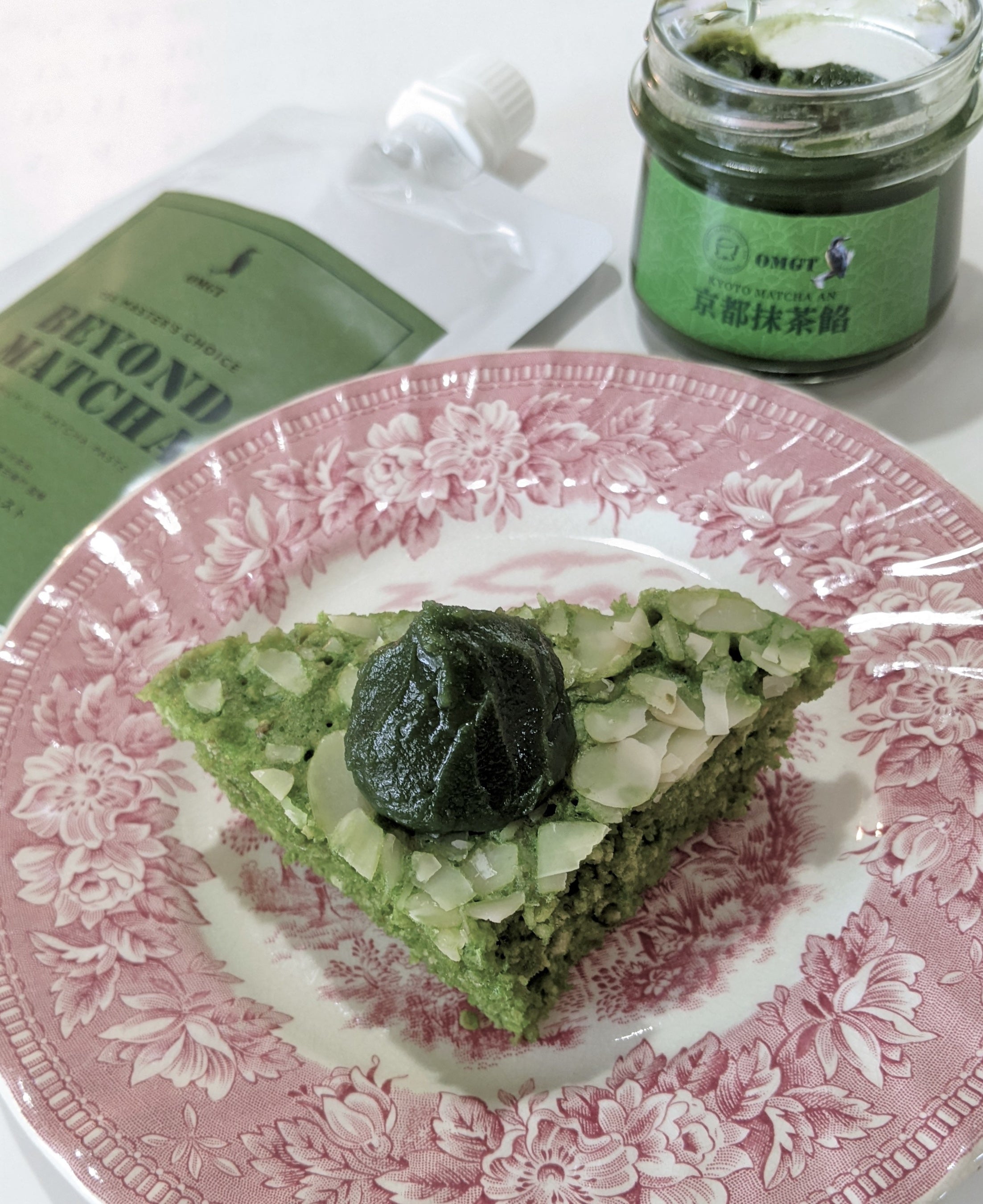 オートミール抹茶蒸しパンに載せてもおいしい