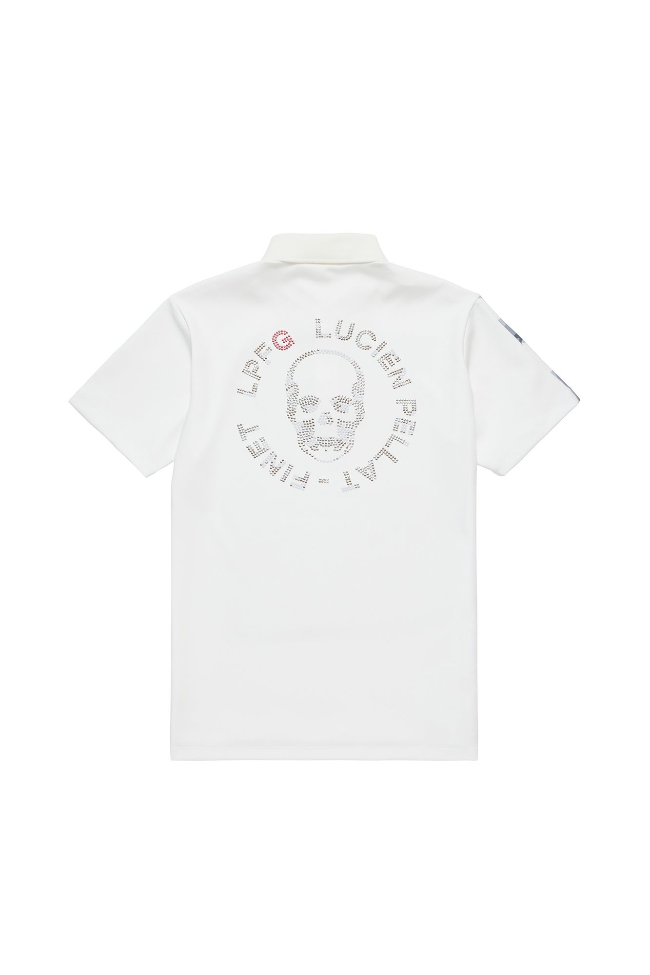 LUCIEN PELLAT-FINET LPFG 2ライン半袖モックネックシャツ Lucien Pellat-Finet LUCIEN PELLAT-FINET LPFG メンズ 2ライン