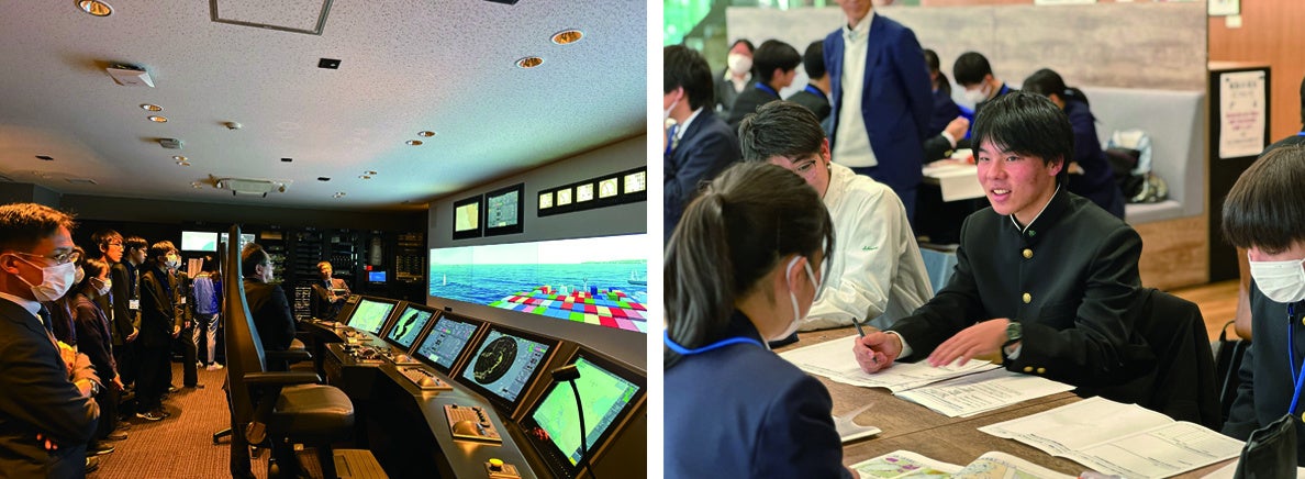 当社概要・商品の説明及びディスカッションの様子