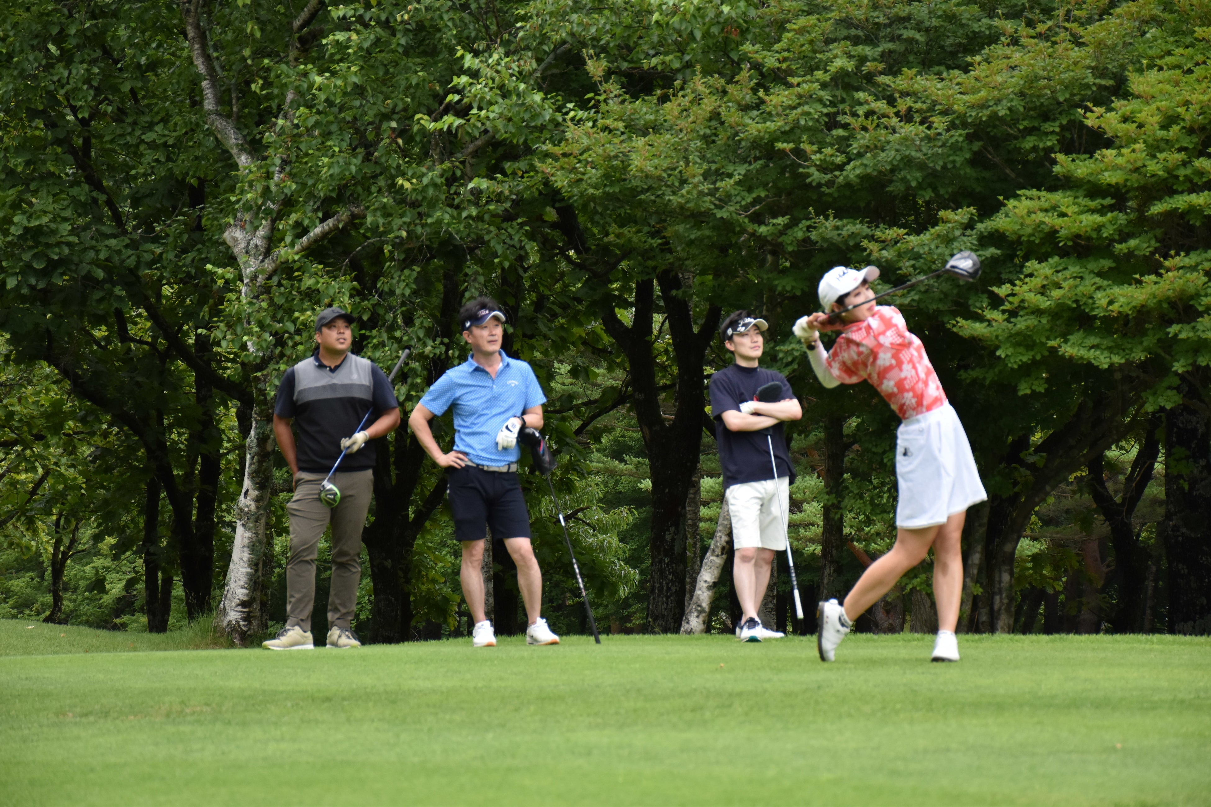 ゴルファーケーションを楽しむ体験者