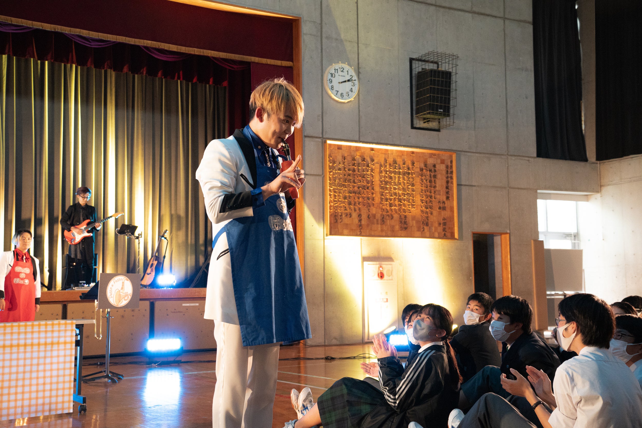 人参を楽器にした演出