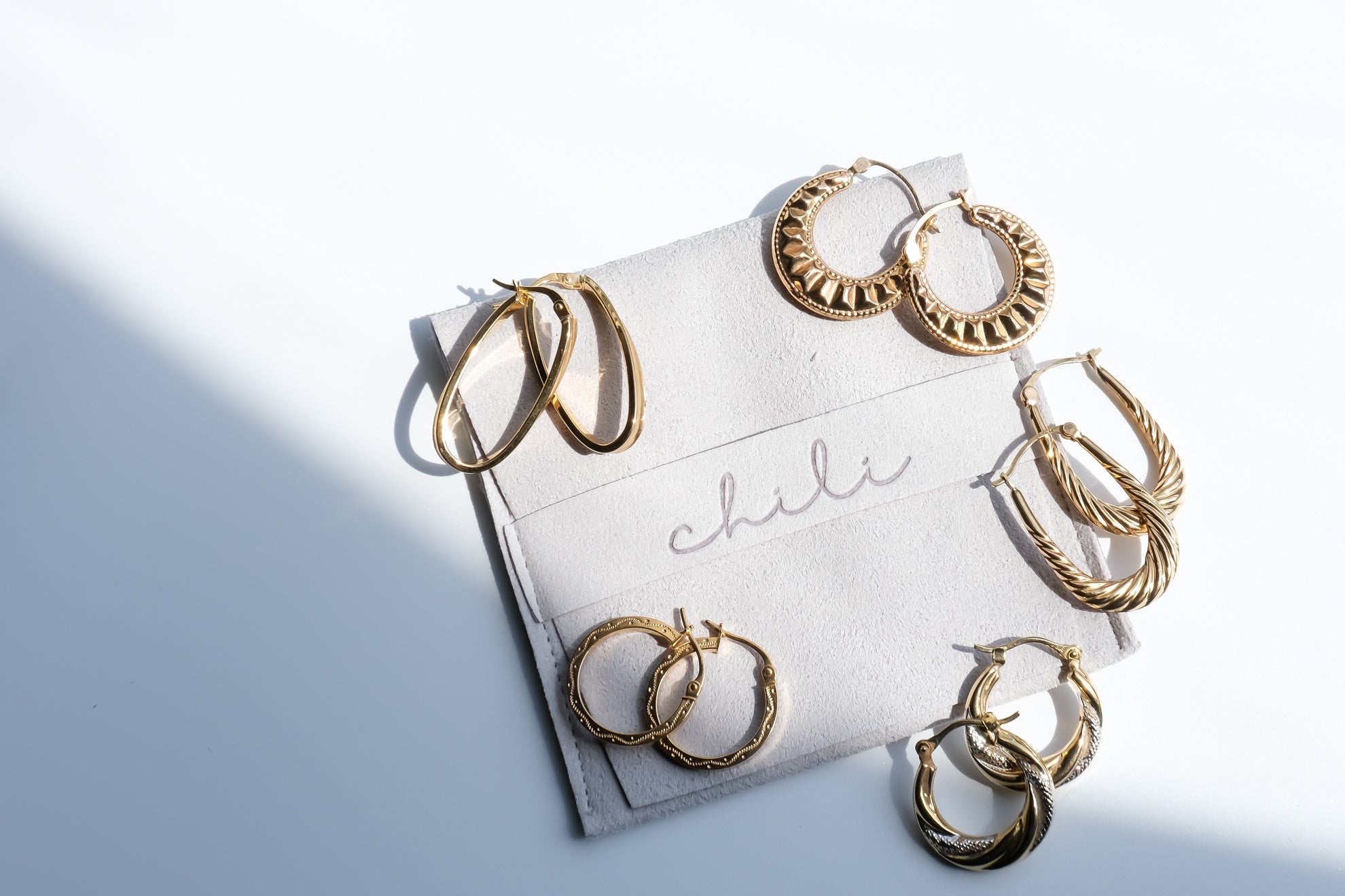 ゴールドフープピアス  9K／10K／14K Gold ¥33,000~