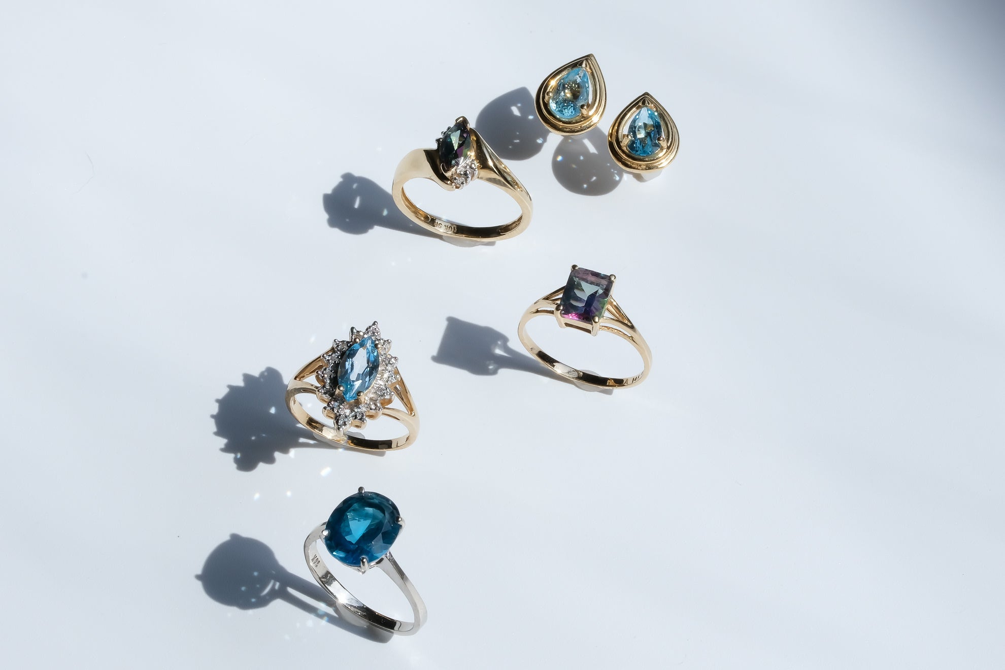 人気のトパーズジュエリー 9K／10K／14K Gold ¥55,000~