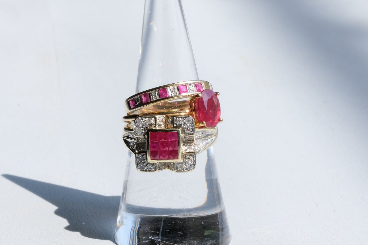 7月誕生石 ルビーリング ¥88,000~