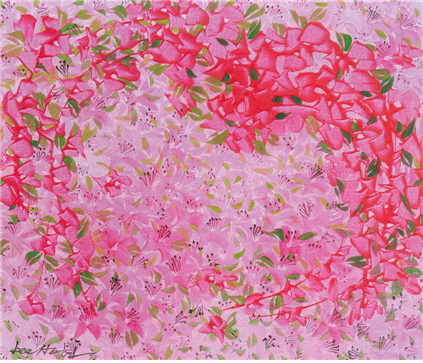 (出展作品)花舞、李範憲(イ ボミョン)