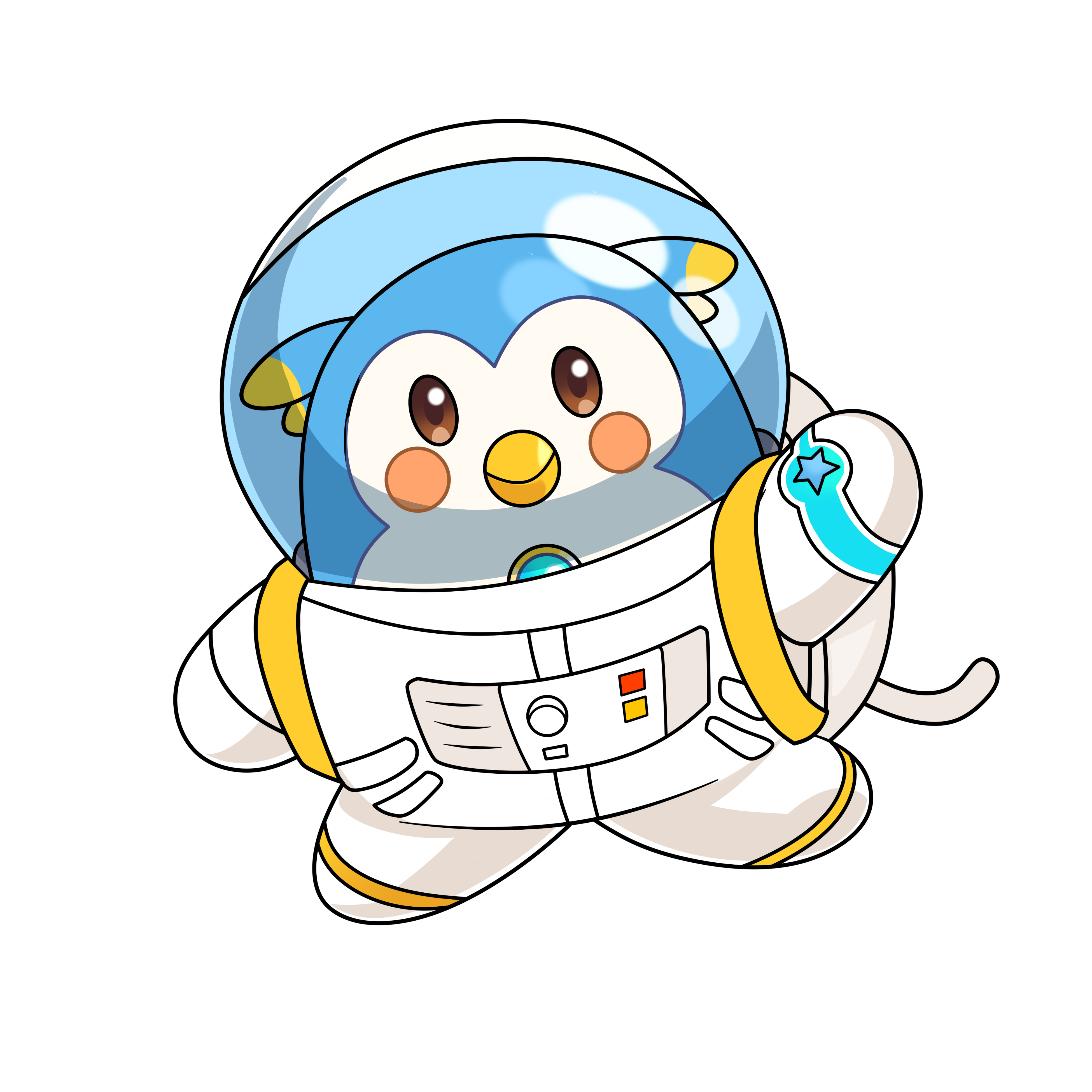 宇宙飛行士編をアテンドするブンスケ