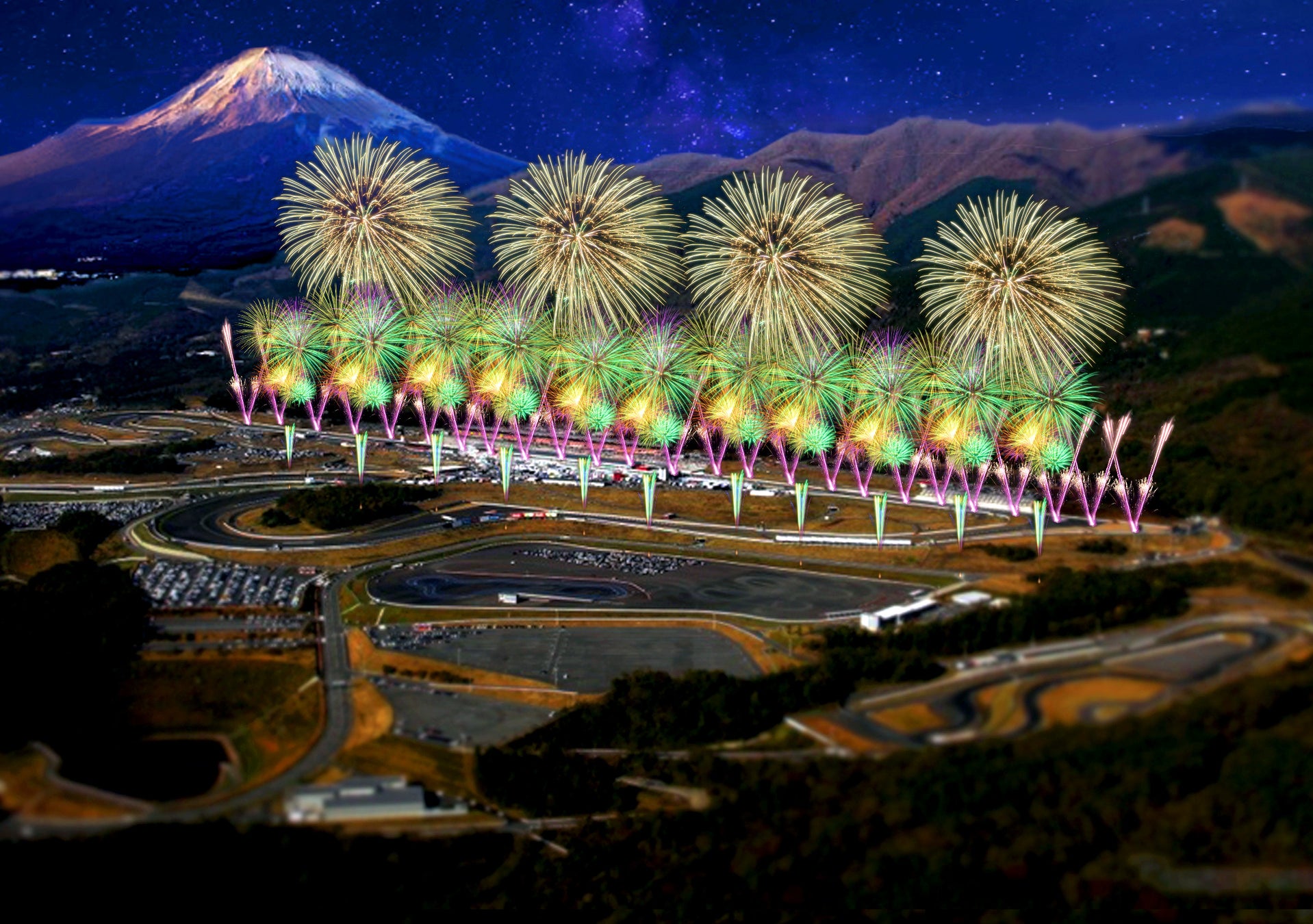 Fuji Motorsports Forest Fireworks By 富士山花火 宇宙の旅 をテーマにクルマと花火が共演するプログラム公開 富士山 花火 モータースポーツの 劇場型花火 一般社団法人伝統文化継承推進協会のプレスリリース Fuji Motorsports Forest Fireworks By 富士山花火 宇宙の旅 をテーマにクルマと花火が共演するプログラム公開 富士山 花火 モータースポーツの 劇場型花火 一般社団法人伝統文化継承推進協会のプレスリリース